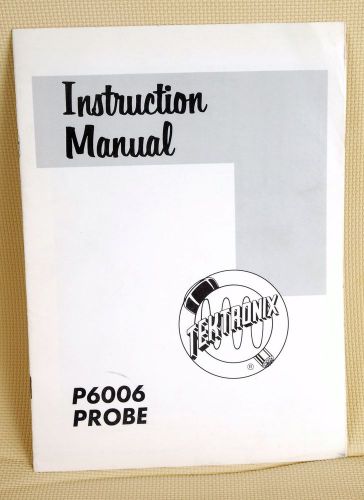 Tektronics Manual P6006 Probe