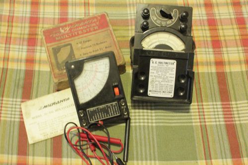 Vintage voltmeters~~Weston Electric and Micranta meters