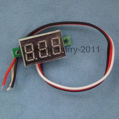 Mini 3 Digital 0.36&#039;&#039; LED DC0-100V Blue Volt Voltage Meter Voltmeter 3-28V Power