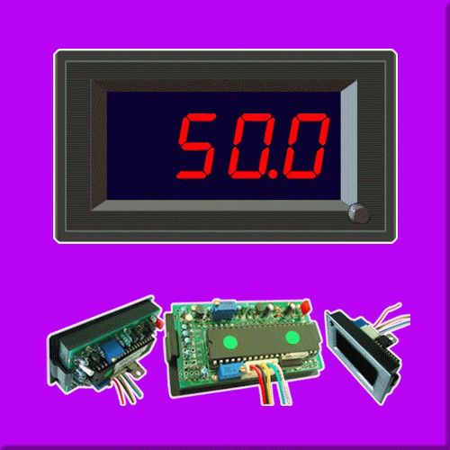 50V/50A RED LED DIGITAL BATTERY SOLAR PANEL METER AMMETER AMP METER &amp; VOLTMETER