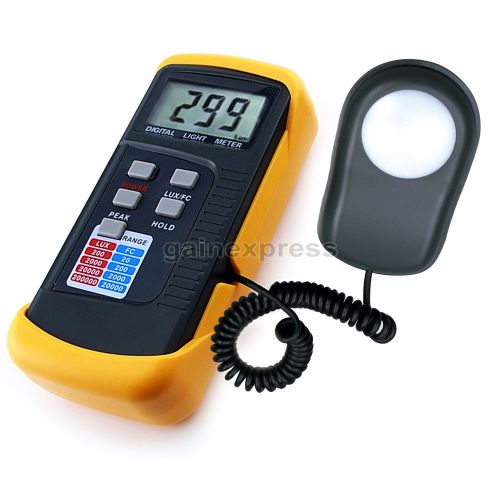 Lx1330b digital lcd 4-range light level meter 200,000 lux foot candle photo for sale