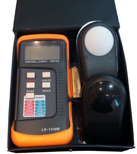 NEW Dr.Meter Digital Illuminance/Light Meter LX1330B , 0 - 200,000 Lux Luxmeter