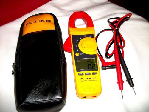 FLUKE 337 CLAMP METER  EXC. CONDITION &amp; LEADS &amp; FLUKE Case