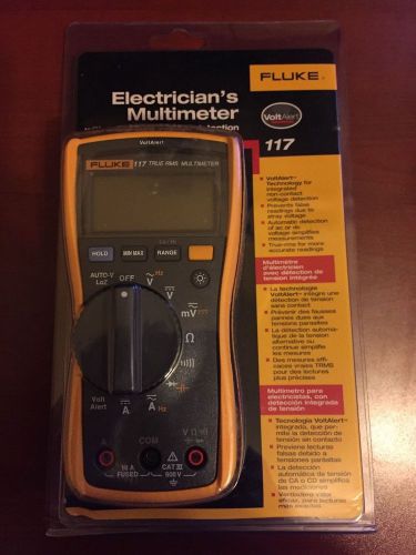 Fluke 117 electrician&#039;s multimeter with voltalert technology - new (2538815) for sale