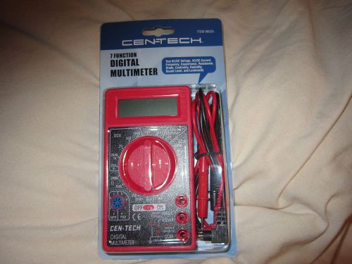 Cen-Tech Digital Multimeter Model 98025 Voltmeter Ammeter Gauge Meter Tool NIP