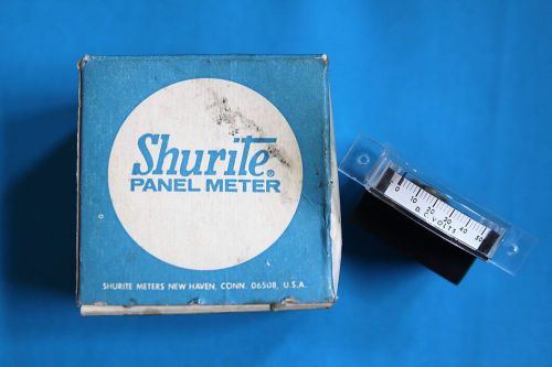 SHURITE PANEL METER 3122 , 0-50 DCV , 50 D.C. VOLTS -MOUNTING HARDWARE / BOX NOS