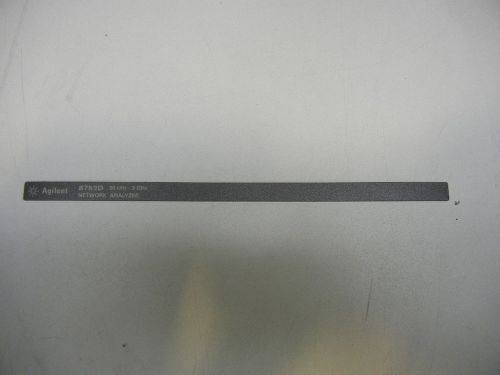 Agilent HP 08753-80125 3GHz Name Plate for 8753D Network Analyzer