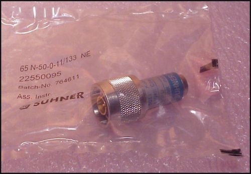 2 pcs - suhner n termination , dc - 6 ghz , 50 ohm , 1 watt, new, terminator for sale