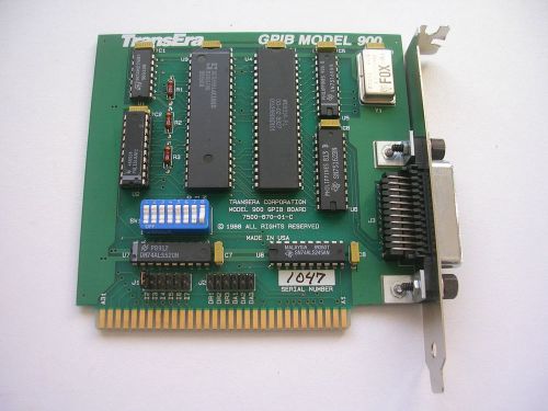 Transera  corp adapter  ieee 488 gpib hpib pci board  7500-670-01-c model 900 for sale