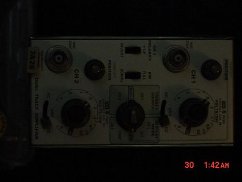 tektronix 7A26 dual trace amplifier