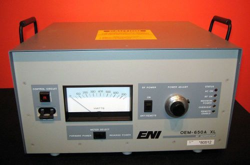 Eni oem-650a xl series  (oem-6a-02) 650 watt rf generator for sale