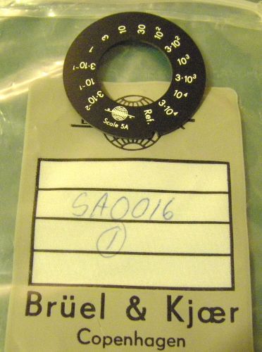 BRUEL &amp; KJAER COPENHAGEN PART SA 0016 SCALE DISC 5A / 5B