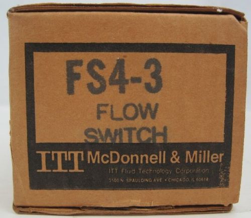 Itt mcdonnell &amp; miller fs4-3 general purpose liquid flow switch #2 for sale