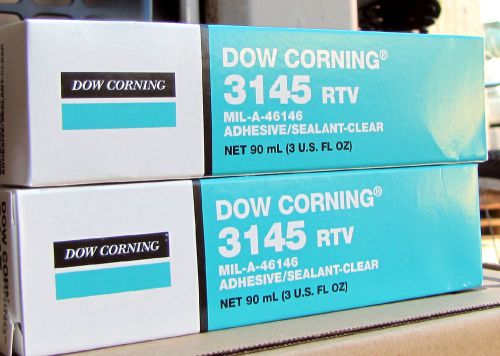 Dow corning 3145 silicone adhesive clear 90 ml tube  2 pack for sale