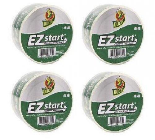 4 Rolls: Duck EZ Start Frustration Free (Silent Tape) Packing Tape