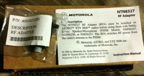 Motorola rf adapter for xts series radios.  brand new in box. for sale