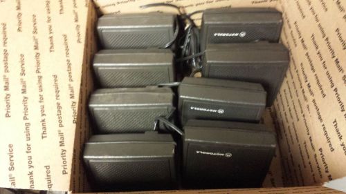 LOT OF 8 Motorola external MaraTrac speakers HSN4021B