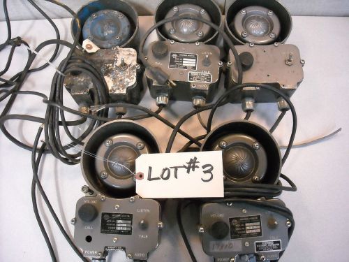 Lot of 5, Atkinson Dynamics, PARTS ONLY,  AD-27 INTERCOM SYSTEM, #3