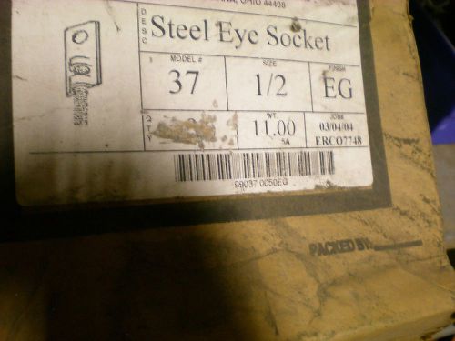 steel eye socket for 1/2 all thread (10pcs) zinc