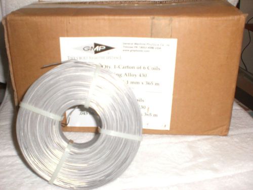GMP STAINLESS STEEL LASHING WIRE.045 DIAMETER X1,200 ft COIL NEW TYPE 430.