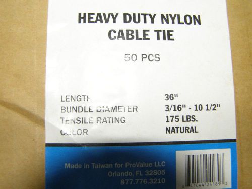 50  36 in  nylon 175lb zip ty raps wire ties hvac for sale