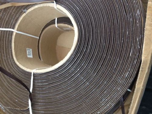 New 6000ft Roll Brown Double Wire Plastic Twist Ties 23 gauge .315&#034;wide Tie Wrap