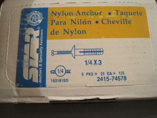 1125 Star Anchors &amp; Specialty Fasteners Hollow Wall Nylon Anchor P/N: 2415-74578
