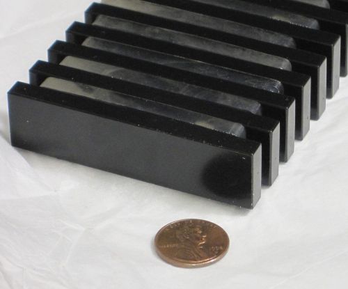 (4) BIG Large Strong Dexter Neodymium Magnets N38 70mmx20mmx6mm NdFeB Lot black