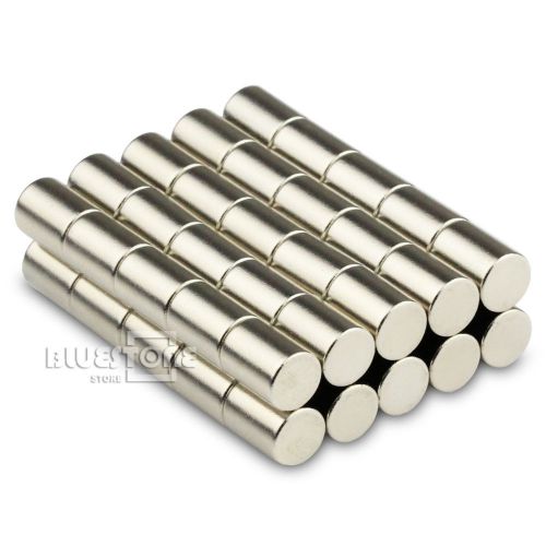 50pcs Strong Mini Round N50 Bar Cylinder Magnets 6 * 8 mm Neodymium Rare Earth