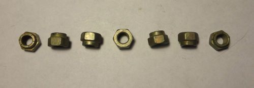 100 each 5/16&#034;-24 CLEVELOC (self locking) PLATED NUTS NEW
