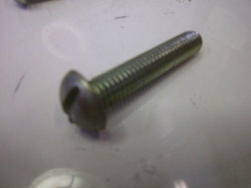 3/8-16 x 2&#034; round head machine screw zinc plated (qty 23) #j55024 for sale