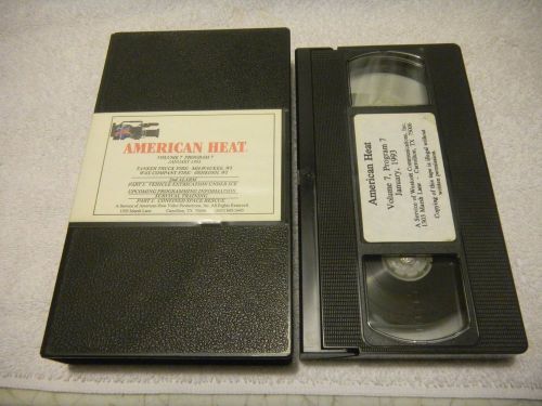 1991 Vol.5/Prg.7 AMERICAN HEAT Firefighter TRAINING VHS Tape SEE CONTENTS!