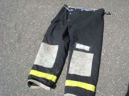 L 38 to 40x29 Pants Black Firefighter Turnout Bunker Fire Gear FIRE DEX....P371