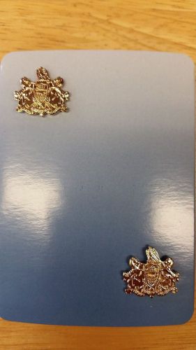 HEROS PRIDE -  -3/4&#034; Collar pin - Pennsylvania Seal-Gold-8197G