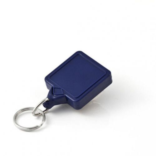KeyBak 0025-S05 Mini-Bak Square Swivel Clip Nylon Cord Blue 36in.