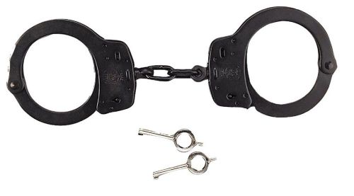 SMITH &amp; WESSON Black Steel Tactical Law Enforcement Handcuffs 10097