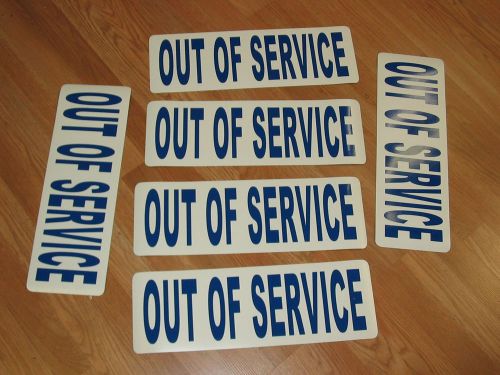 3 pair OUT OF SERVICE Magnetics Truck EMS Fire Ambulance Tow Truck 18 Wheeler