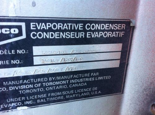 Evaporative Condenser - 210 Nominal Ton