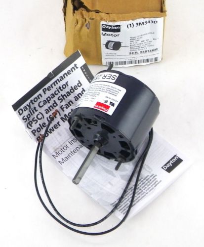 Name brand 115 volt 3.3&#034; 1/40 hp shaded pole hvac direct dr fan blower motor 1j for sale