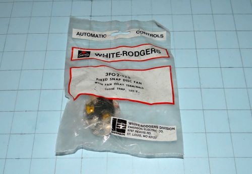 3FO2-125 New White-Rodgers Fixed Snap Disc Fan With Fan Delay Terminals, 125F