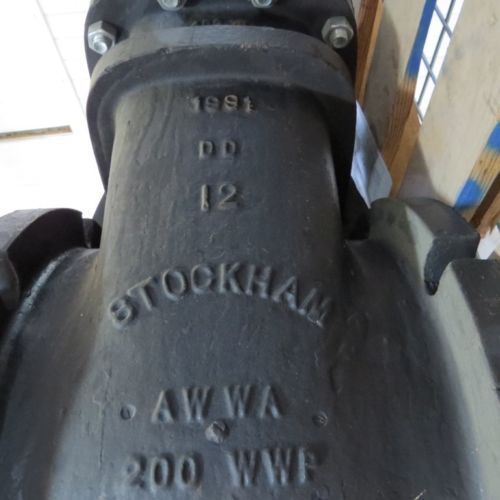 Stockham 12&#034; gate hvac iron water working pressure valve 200psi 200 wwp for sale