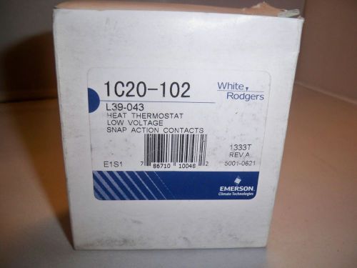 White Rodgers - 1C20-102 - White Heat Only Thermostat - Basic -
