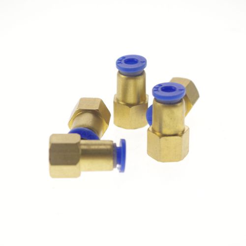 Lot5 one touch push in tube brass straight union connector female m5 to 6mm for sale