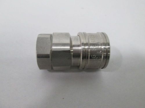 NEW PERFECTING COUPLING TNV-04-F-2 1/4IN NPT STAINLESS FEMALE COUPLER D288025