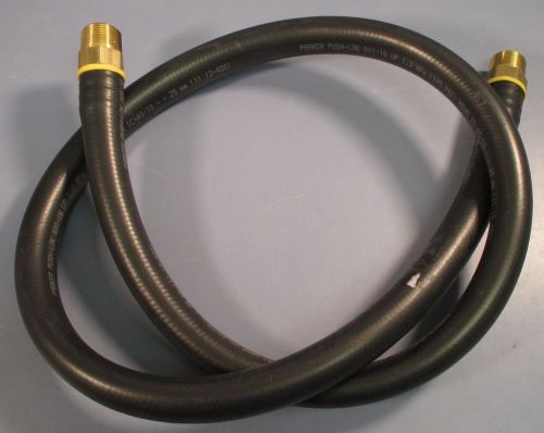 6ft parker push-lok 801-16 1&#034; black multi purpose hose w/ 1&#034; m/m fittings new for sale