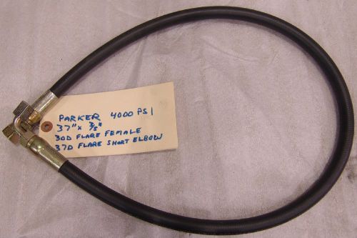 Parker hydraulic hose parflex 4000psi 37&#034; x 3/8&#034; 590-6 series 55 swivel ends for sale
