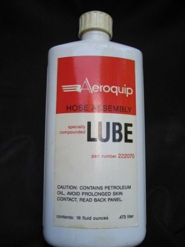 Aeroquip 222070 Hose Assembly Specially Compounded Lube 4 ea 16-oz New Old Stock