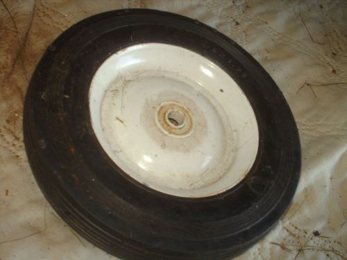 Hard rubber wheel 8&#034; x 1.75&#034; 1/2&#034; shaft inch bearing free shipping for sale