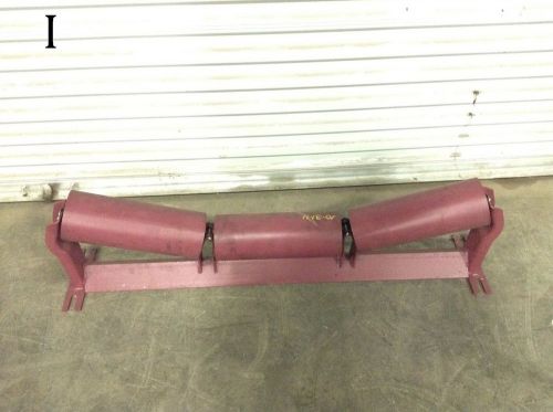 Ppi precision belt roller troughing conveyor idler 48&#034; wide red for sale