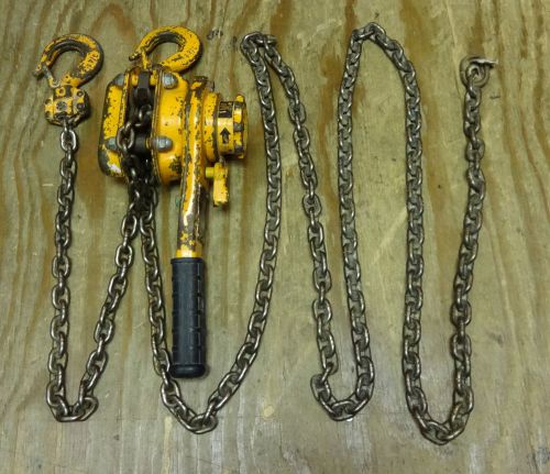 Harrington lb008-10 3/4 ton lever chain hoist 10&#039; foot lift l@@k!! for sale